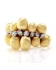 Nanis Transformista Pave Diamond Puffed Gold Ring in 18K Yellow Gold